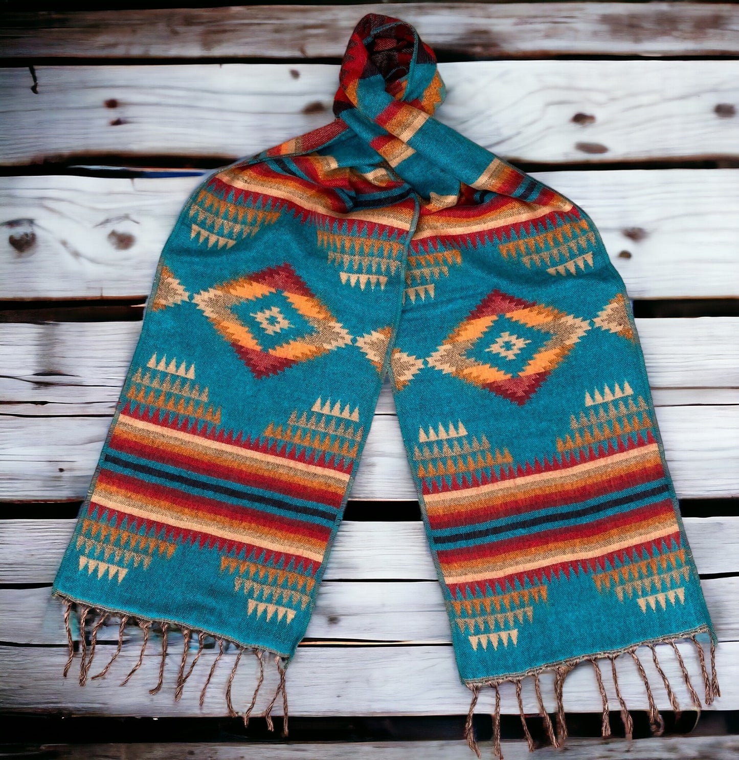Southwestern Scarves Teal