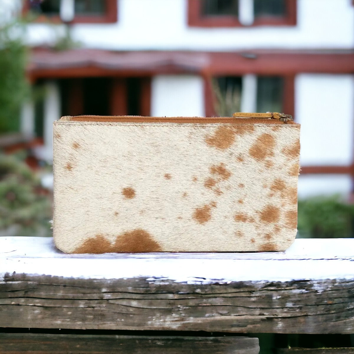 Western Wallet Cowhide Wallet Bifold Myra Wallet - BROWN TONES